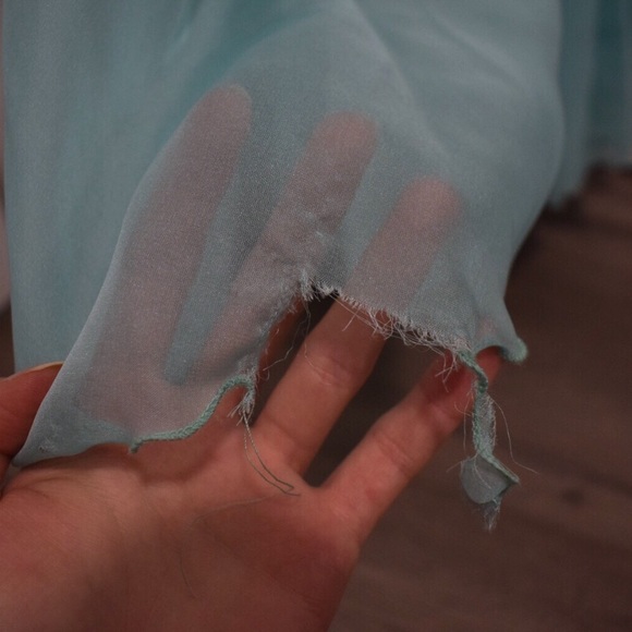 Aqua / blue prom dress - Picture 7 of 7